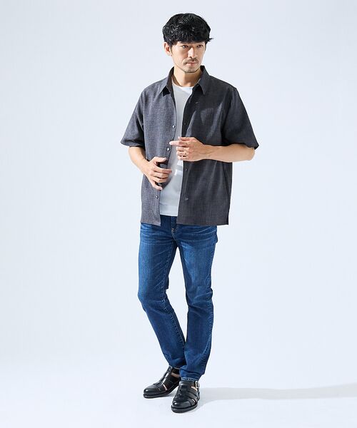 ABAHOUSE / アバハウス シャツ・ブラウス | 【セットアップ対応】吸水速乾 リネンライク 半袖シャツ | 詳細24