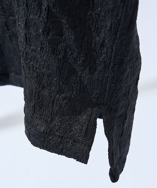 ABAHOUSE / アバハウス シャツ・ブラウス | 【セットアップ対応】シャーリングケーブル オープンカラーシャツ/オーバーサイズ | 詳細9