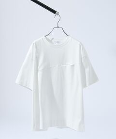ABAHOUSE / アバハウス Tシャツ | TUCK＆SEAM コットンポンチ 半袖Tシャツ