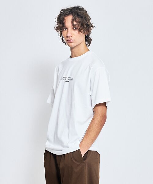 ABAHOUSE / アバハウス Tシャツ | ファインジャージー ロゴTシャツ / 半袖Tシャツ | 詳細2