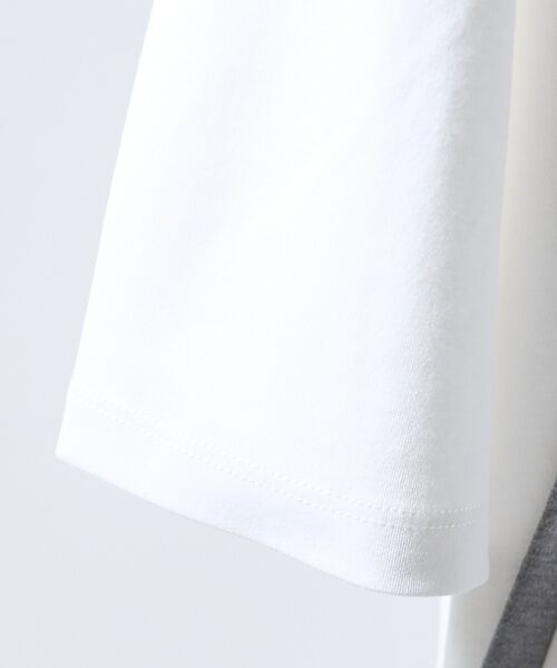 ABAHOUSE / アバハウス Tシャツ | コンビネーション ライン ポンチ 半袖Tシャツ | 詳細4