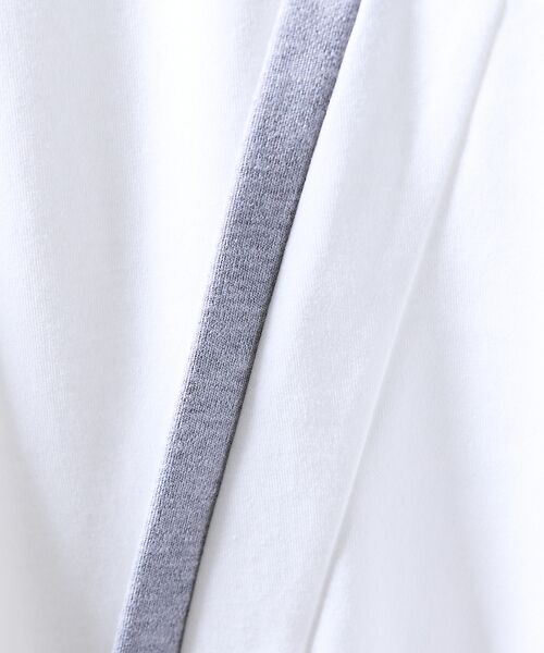 ABAHOUSE / アバハウス Tシャツ | コンビネーション ライン ポンチ 半袖Tシャツ | 詳細6