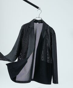ABAHOUSE / アバハウス カーディガン・ボレロ | 【シアー素材】SHARIR JERSEY ラペル カーディガン / 吸水速乾 軽