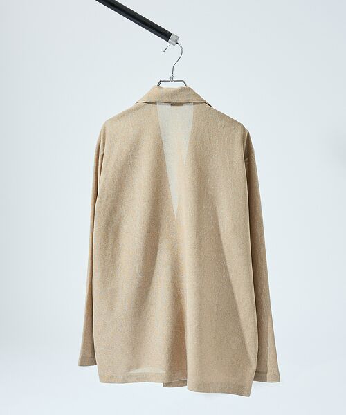 ABAHOUSE / アバハウス カーディガン・ボレロ | 【シアー素材】SHARIR JERSEY ラペル カーディガン / 吸水速乾 軽 | 詳細2