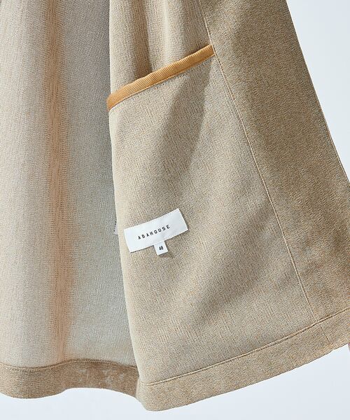 ABAHOUSE / アバハウス カーディガン・ボレロ | 【シアー素材】SHARIR JERSEY ラペル カーディガン / 吸水速乾 軽 | 詳細5