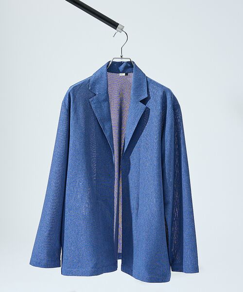 ABAHOUSE / アバハウス カーディガン・ボレロ | 【シアー素材】SHARIR JERSEY ラペル カーディガン / 吸水速乾 軽 | 詳細10