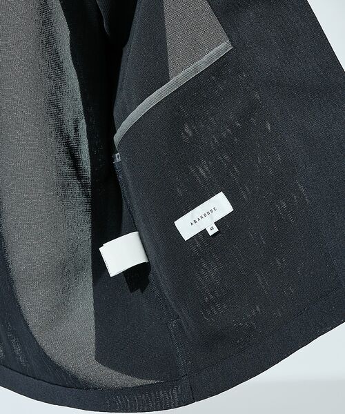 ABAHOUSE / アバハウス カーディガン・ボレロ | 【シアー素材】SHARIR JERSEY ラペル カーディガン / 吸水速乾 軽 | 詳細12