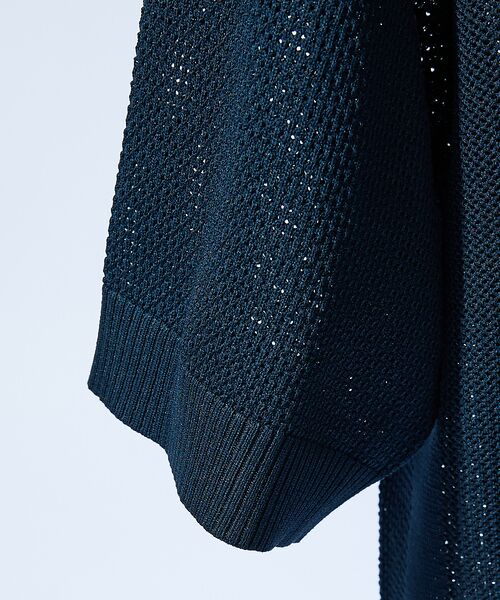 ABAHOUSE / アバハウス ポロシャツ | スキッパー メッシュニット ポロシャツ | 詳細13