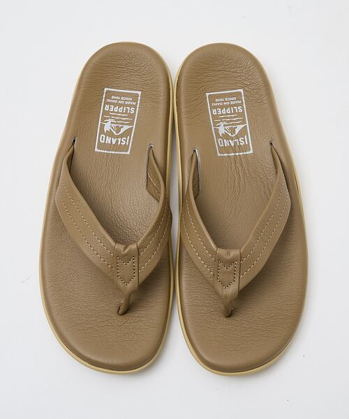 ISLAND SLIPPER / アイランドスリッパ】スムースレザー トングサ