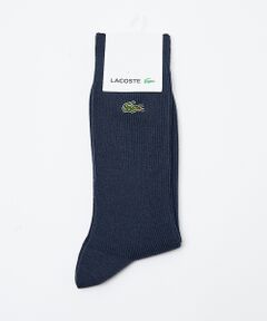 ABAHOUSE / アバハウス ソックス | 【LACOSTE / ラコステ】クロックエンブレム1×1リブニットソックス