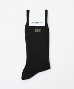 ABAHOUSE / アバハウス ソックス | 【LACOSTE / ラコステ】クロックエンブレム1×1リブニットソックス