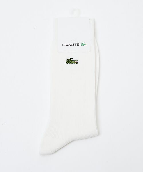 ABAHOUSE / アバハウス ソックス | 【LACOSTE / ラコステ】クロックエンブレム1×1リブニットソックス | 詳細1