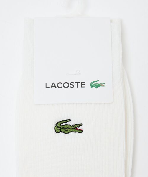 ABAHOUSE / アバハウス ソックス | 【LACOSTE / ラコステ】クロックエンブレム1×1リブニットソックス | 詳細2