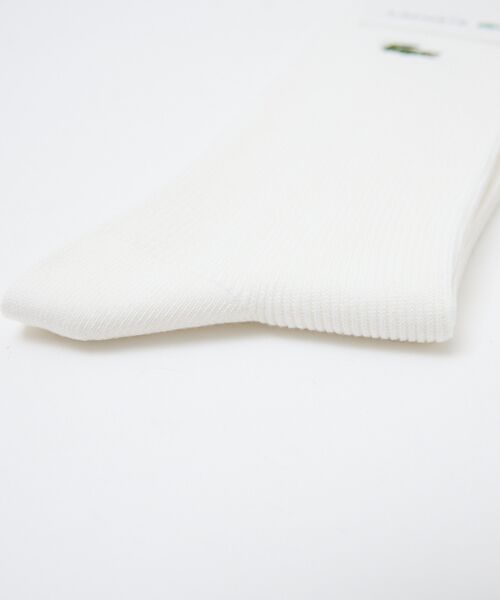 ABAHOUSE / アバハウス ソックス | 【LACOSTE / ラコステ】クロックエンブレム1×1リブニットソックス | 詳細3
