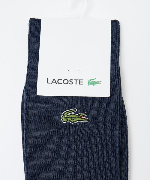 ABAHOUSE / アバハウス ソックス | 【LACOSTE / ラコステ】クロックエンブレム1×1リブニットソックス | 詳細5