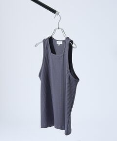 ABAHOUSE / アバハウス キャミソール・チューブトップ | 【スクエアネック】ストレッチ テレコ タンクトップ