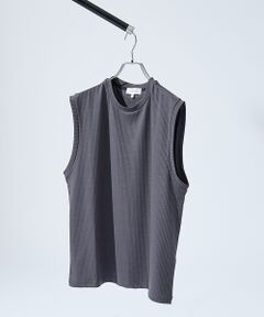 ABAHOUSE / アバハウス キャミソール・チューブトップ | 【ストレッチテレコ】ノースリーブ クルーネック Tシャツ / タンクトップ