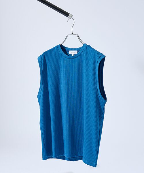 ABAHOUSE / アバハウス キャミソール・チューブトップ | 【ストレッチテレコ】ノースリーブ クルーネック Tシャツ / タンクトップ | 詳細18