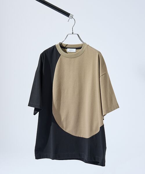 ABAHOUSE / アバハウス Tシャツ | ウズマキ バイカラー 半袖Tシャツ / オーバーサイズ | 詳細11