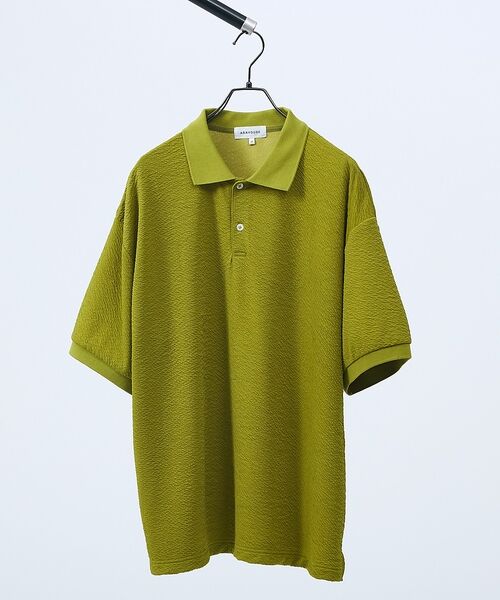 ABAHOUSE / アバハウス ポロシャツ | ウェーブリンクル　フクレジャガード ポロシャツ/ オーバーサイズ/ ストレッチ【 | 詳細21
