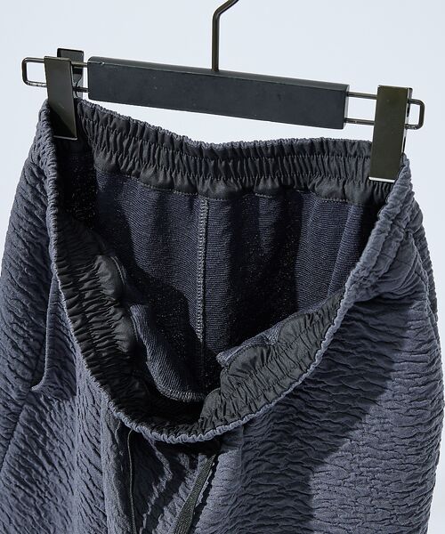 ABAHOUSE / アバハウス ショート・ハーフ・半端丈パンツ | 【セットアップ対応】ウェーブリンクル フクレジャガード ショートパンツ/ オーバ | 詳細5