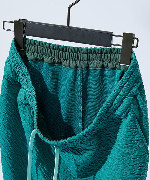 ABAHOUSE / アバハウス ショート・ハーフ・半端丈パンツ | 【セットアップ対応】ウェーブリンクル フクレジャガード ショートパンツ/ オーバ | 詳細12