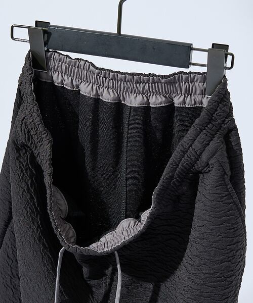 ABAHOUSE / アバハウス ショート・ハーフ・半端丈パンツ | 【セットアップ対応】ウェーブリンクル フクレジャガード ショートパンツ/ オーバ | 詳細20