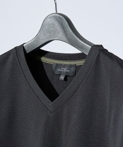 ABAHOUSE / アバハウス Tシャツ | 【定番】ドレスポンチ Vネック 半袖Tシャツ / ストレッチ 冷涼感