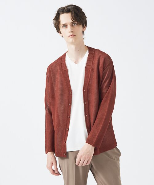 ABAHOUSE / アバハウス Tシャツ | 【定番】ドレスポンチ Vネック 半袖Tシャツ / ストレッチ 冷涼感 | 詳細6