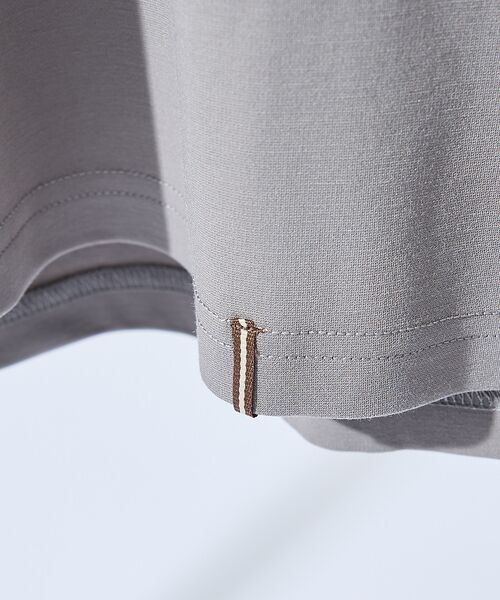 ABAHOUSE / アバハウス Tシャツ | 【定番】ドレスポンチ Vネック 半袖Tシャツ / ストレッチ 冷涼感 | 詳細7