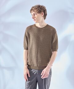 ABAHOUSE / アバハウス Tシャツ | フルニードル メッシュニットTシャツ
