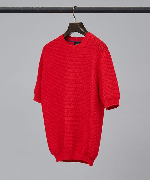 ABAHOUSE / アバハウス Tシャツ | フルニードル メッシュニットTシャツ | 詳細5