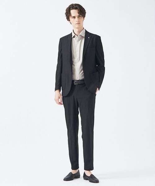 ABAHOUSE / アバハウス スラックス・ドレスパンツ | 【セットアップ対応】トリコットメッシュ イージースラックス/ ストレッチ 軽量 | 詳細14