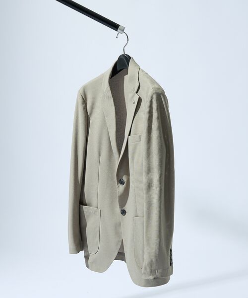 ABAHOUSE / アバハウス テーラードジャケット | 【セットアップ対応/FLEX JACKET】トリコット メッシュジャケット / | 詳細1