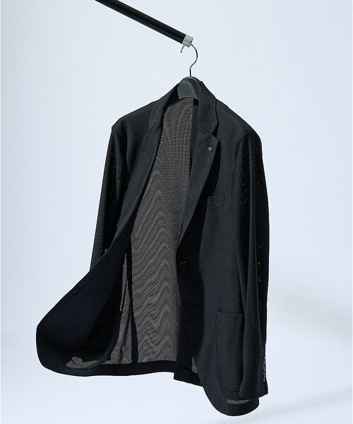 ABAHOUSE / アバハウス テーラードジャケット | 【セットアップ対応/FLEX JACKET】トリコット メッシュジャケット / | 詳細14