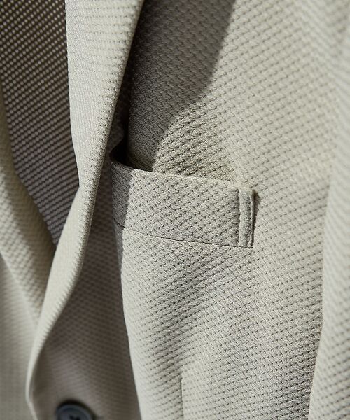 ABAHOUSE / アバハウス テーラードジャケット | 【セットアップ対応/FLEX JACKET】トリコット メッシュジャケット / | 詳細3