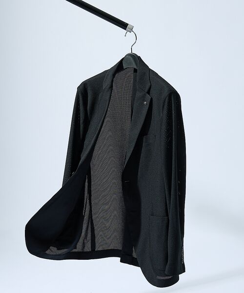 ABAHOUSE / アバハウス テーラードジャケット | 【セットアップ対応/FLEX JACKET】トリコット メッシュジャケット / | 詳細14