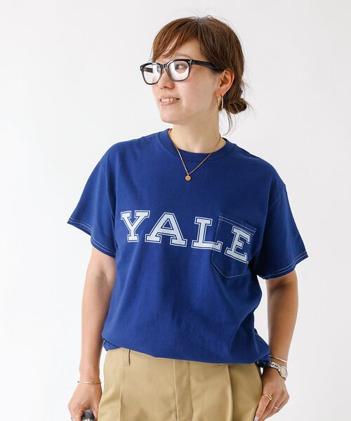 ABAHOUSE / アバハウス Tシャツ | 【The BOOK STORE / ブックストア 】YALE  POCKET T | 詳細6