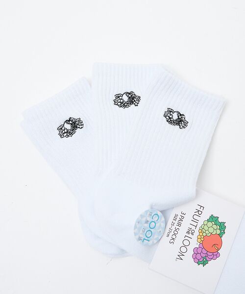 ABAHOUSE / アバハウス ソックス | 【FRUIT OF THE LOOM/フルーツ オブ ザ ルーム】 接触冷感/ワ | 詳細1