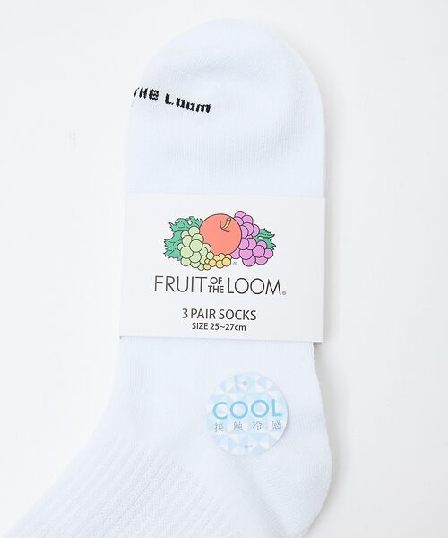 ABAHOUSE / アバハウス ソックス | 【FRUIT OF THE LOOM/フルーツ オブ ザ ルーム】 接触冷感/ワ | 詳細2