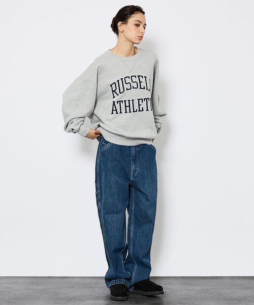 ABAHOUSE / アバハウス スウェット | 【RUSSELL ATHLETIC/ラッセル アスレチック】フロントワッペンロゴ | 詳細1