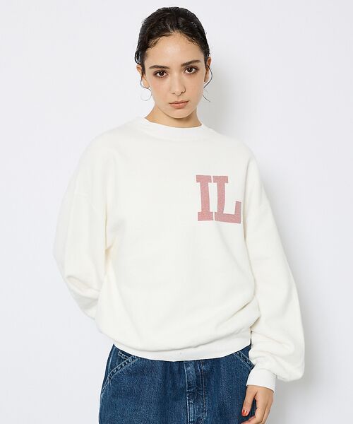 ABAHOUSE / アバハウス スウェット | 【REMI RELIEF / レミ レリーフ】SP加工起毛裏毛クルー(IL)プリ | 詳細3