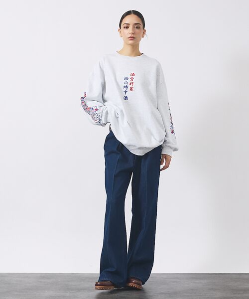 ABAHOUSE / アバハウス Tシャツ | 【YOIDORE/ヨイドレ】酒愛好家スーベニア刺繍スウェット/秋冬/ユニセックス | 詳細3