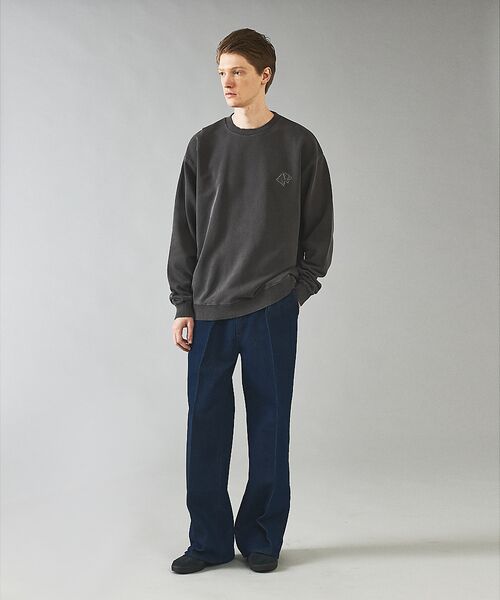 ABAHOUSE / アバハウス スウェット | 【POLER/ポーラー】EMB PIGMENT DYE CREW/ピグメント加工 | 詳細10