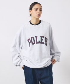 ABAHOUSE / アバハウス スウェット | 【POLER/ポーラー】COLLEGE RAGLAN CREW スウェット/カレ