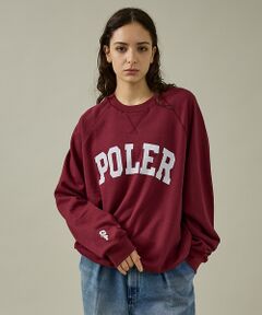 ABAHOUSE / アバハウス スウェット | 【POLER/ポーラー】COLLEGE RAGLAN CREW スウェット/カレ