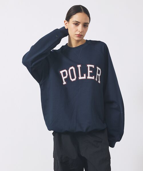 ABAHOUSE / アバハウス スウェット | 【POLER/ポーラー】COLLEGE RAGLAN CREW スウェット/カレ | 詳細16