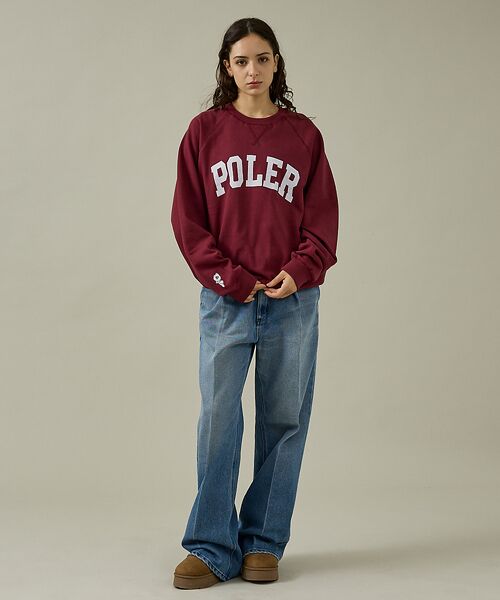 ABAHOUSE / アバハウス スウェット | 【POLER/ポーラー】COLLEGE RAGLAN CREW スウェット/カレ | 詳細23