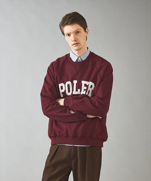 ABAHOUSE / アバハウス スウェット | 【POLER/ポーラー】COLLEGE RAGLAN CREW スウェット/カレ | 詳細25