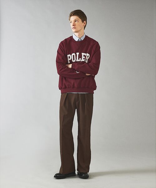 ABAHOUSE / アバハウス スウェット | 【POLER/ポーラー】COLLEGE RAGLAN CREW スウェット/カレ | 詳細26